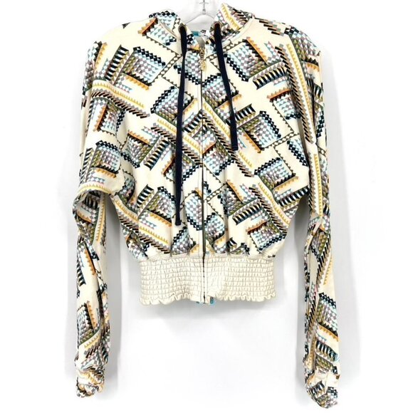 VANS ZipUp Hoodie with Geometric Pattern XS - Picture 1 of 6